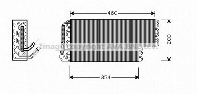 AVA QUALITY COOLING msv384 -  Испаритель, кондиционер